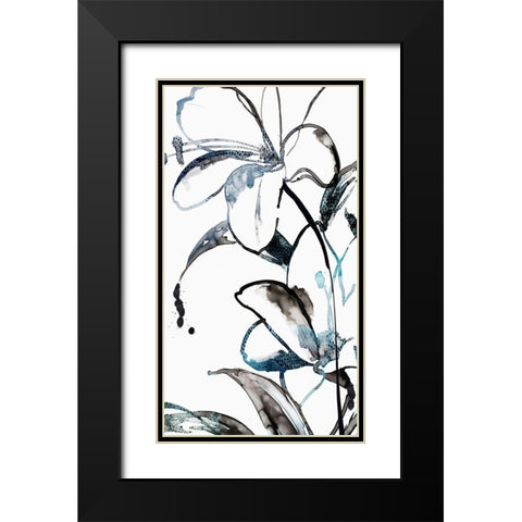 Wild Lily I Black Modern Wood Framed Art Print with Double Matting by PI Studio