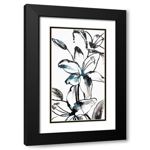 Wild Lily II Black Modern Wood Framed Art Print with Double Matting by PI Studio