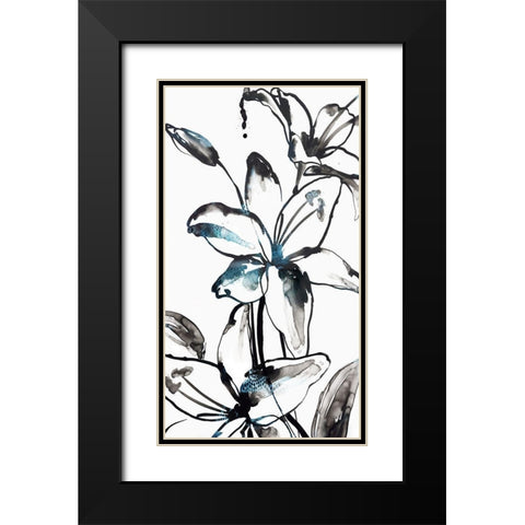 Wild Lily II Black Modern Wood Framed Art Print with Double Matting by PI Studio
