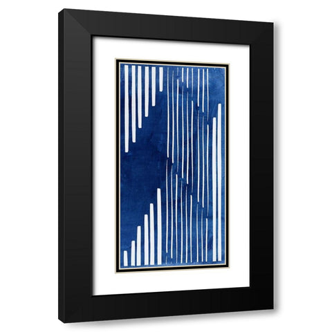 Divergent I  Black Modern Wood Framed Art Print with Double Matting by PI Studio