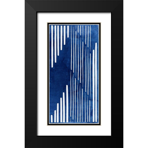 Divergent I  Black Modern Wood Framed Art Print with Double Matting by PI Studio