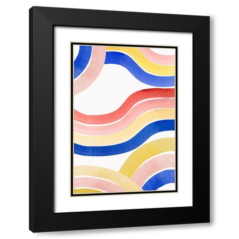 Convulse II   Black Modern Wood Framed Art Print with Double Matting by PI Studio