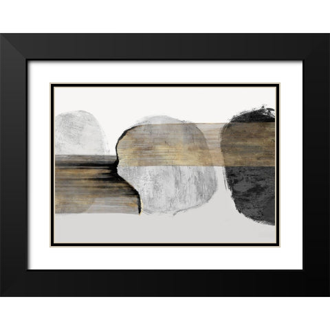 Anchored Motion I Black Modern Wood Framed Art Print with Double Matting by PI Studio
