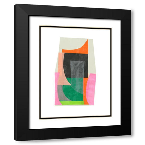 Constructed Black Modern Wood Framed Art Print with Double Matting by PI Studio