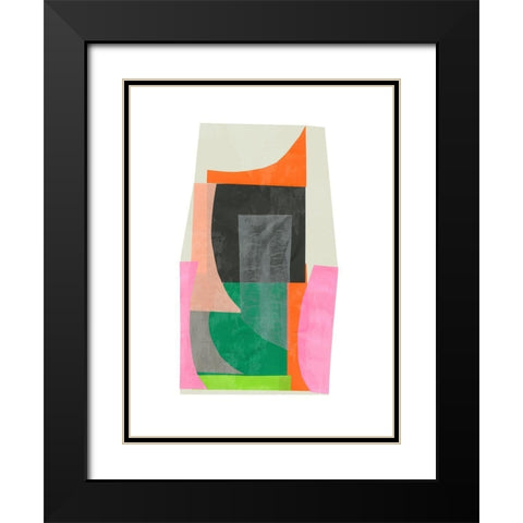 Constructed Black Modern Wood Framed Art Print with Double Matting by PI Studio