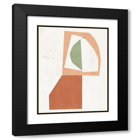 Silhouette  Black Modern Wood Framed Art Print with Double Matting by PI Studio