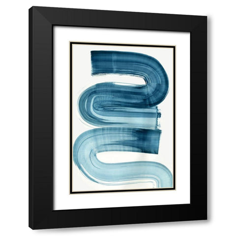 Eversong Black Modern Wood Framed Art Print with Double Matting by PI Studio