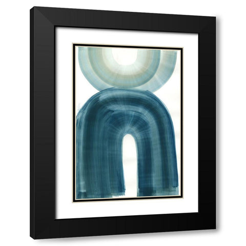 Apologue Black Modern Wood Framed Art Print with Double Matting by PI Studio