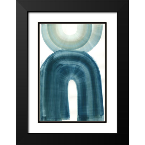 Apologue Black Modern Wood Framed Art Print with Double Matting by PI Studio