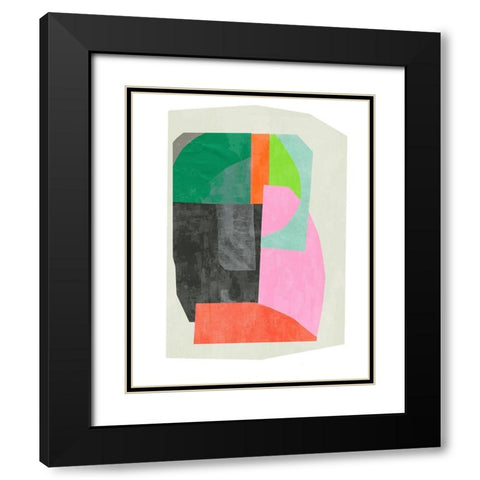 Bright Harmony  Black Modern Wood Framed Art Print with Double Matting by PI Studio