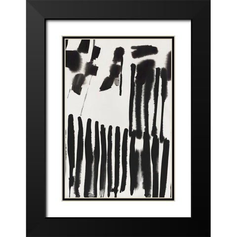 Piano Rhythm II Â  Black Modern Wood Framed Art Print with Double Matting by PI Studio