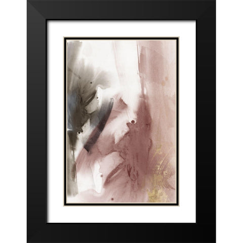 Laminate II  Black Modern Wood Framed Art Print with Double Matting by PI Studio