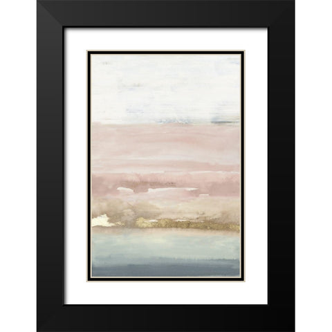 Cotton Candy Horizion Black Modern Wood Framed Art Print with Double Matting by PI Studio