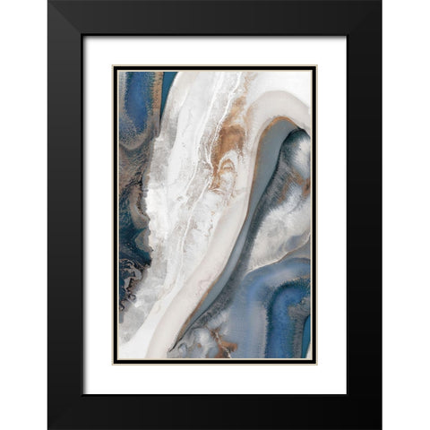 The Silver Sky I  Black Modern Wood Framed Art Print with Double Matting by PI Studio