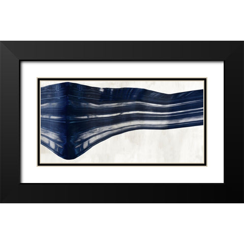 Beyond The Curve Black Modern Wood Framed Art Print with Double Matting by PI Studio