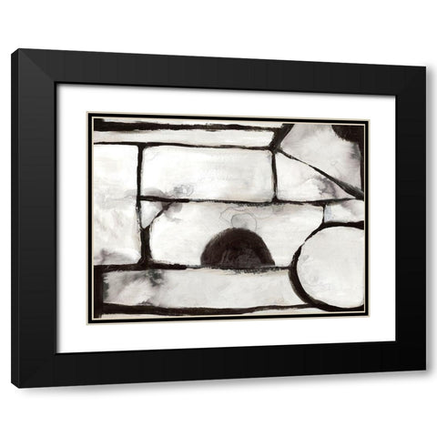 Ancient Pathways II Black Modern Wood Framed Art Print with Double Matting by PI Studio