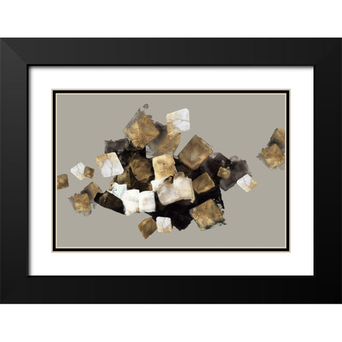 Marigolds Touch  Black Modern Wood Framed Art Print with Double Matting by PI Studio