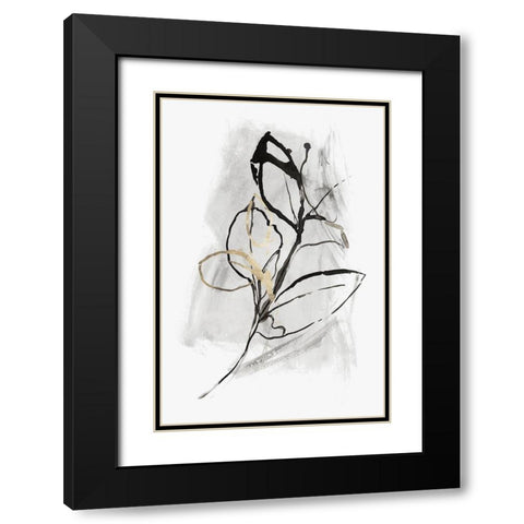 All the Leaves Are Gold I Black Modern Wood Framed Art Print with Double Matting by PI Studio