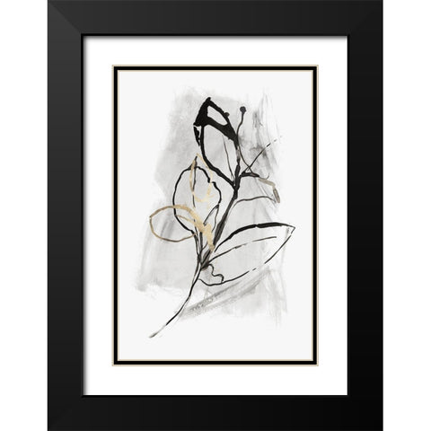 All the Leaves Are Gold I Black Modern Wood Framed Art Print with Double Matting by PI Studio