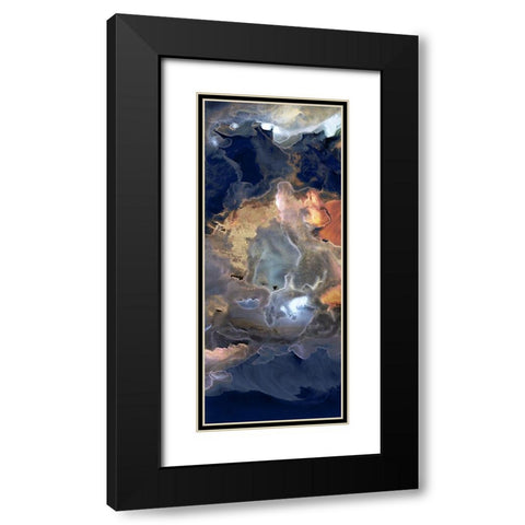 Storm in Moonlight I Black Modern Wood Framed Art Print with Double Matting by PI Studio