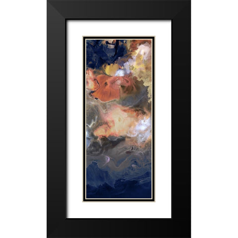 Storm in Moonlight II Black Modern Wood Framed Art Print with Double Matting by PI Studio