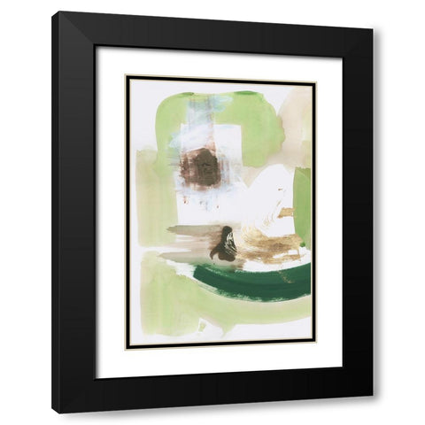 Time Traveler II Black Modern Wood Framed Art Print with Double Matting by PI Studio