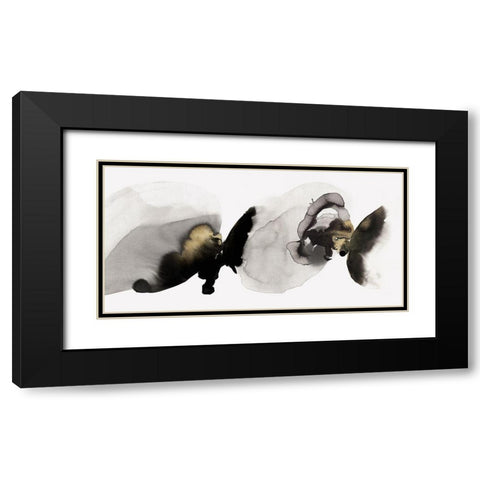 Flowing Rythm I  Black Modern Wood Framed Art Print with Double Matting by PI Studio