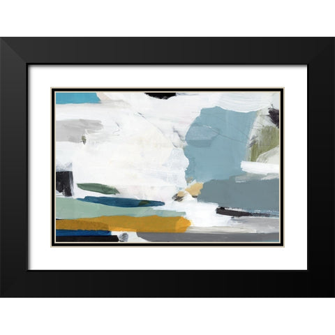 Brush Formation I  Black Modern Wood Framed Art Print with Double Matting by PI Studio