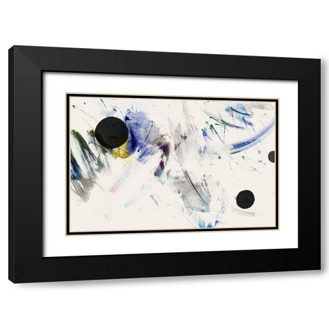 Space Oddity I  Black Modern Wood Framed Art Print with Double Matting by PI Studio