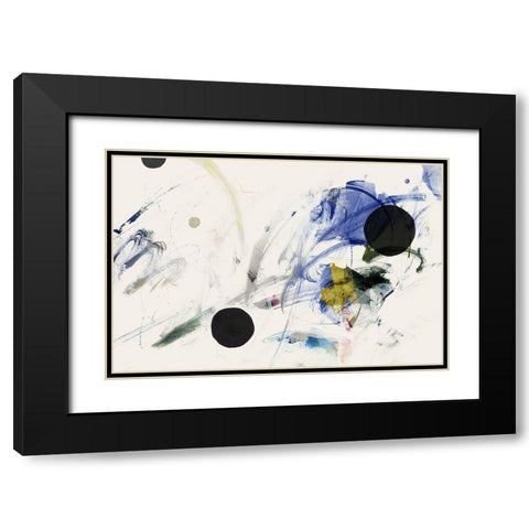 Space Oddity II Black Modern Wood Framed Art Print with Double Matting by PI Studio