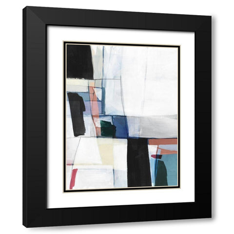 Sky Energy II Black Modern Wood Framed Art Print with Double Matting by PI Studio