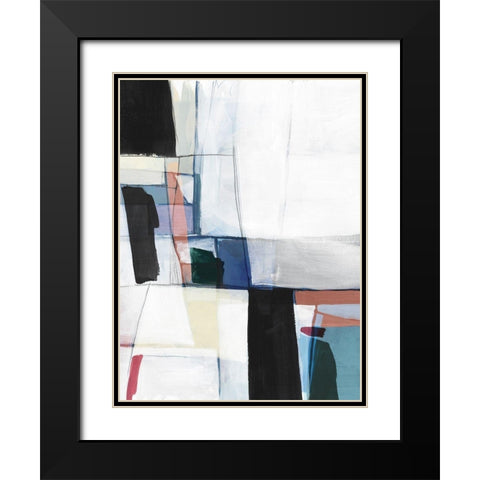 Sky Energy II Black Modern Wood Framed Art Print with Double Matting by PI Studio