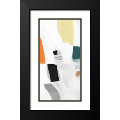 Reflecting Love II Black Modern Wood Framed Art Print with Double Matting by PI Studio