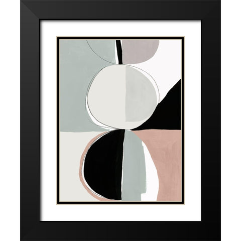 Speculum II Black Modern Wood Framed Art Print with Double Matting by PI Studio