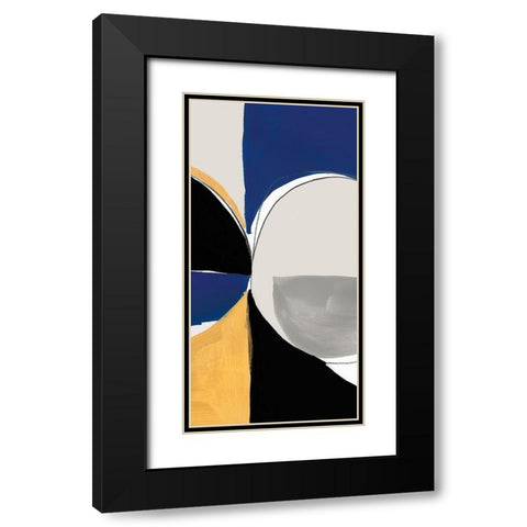 Azure Reflector II Black Modern Wood Framed Art Print with Double Matting by PI Studio