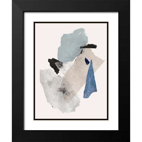 Pieces of Fun I  Black Modern Wood Framed Art Print with Double Matting by PI Studio