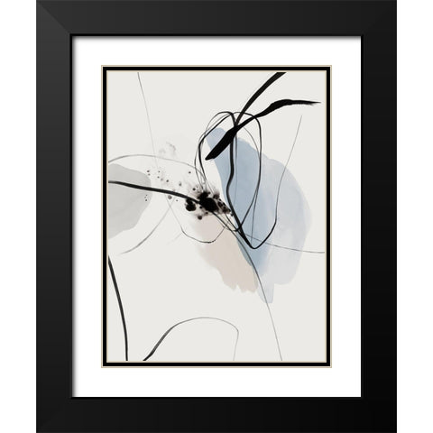 Inner Light II Black Modern Wood Framed Art Print with Double Matting by PI Studio