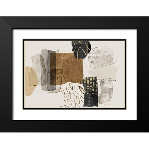 Shape of Formation I  Black Modern Wood Framed Art Print with Double Matting by PI Studio