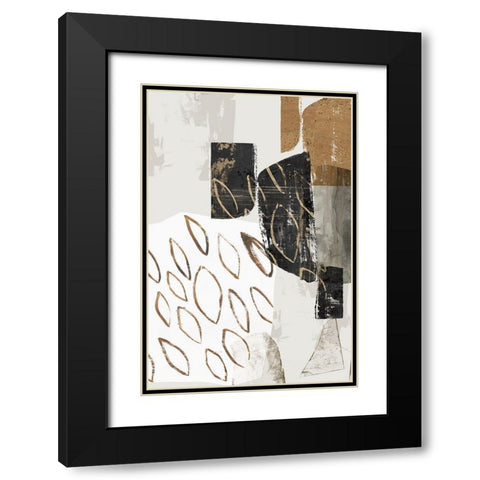 Shape of Formation III Black Modern Wood Framed Art Print with Double Matting by PI Studio