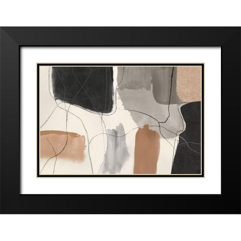 Leaving at Midnight II Black Modern Wood Framed Art Print with Double Matting by PI Studio