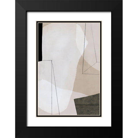 Transparent I  Black Modern Wood Framed Art Print with Double Matting by PI Studio