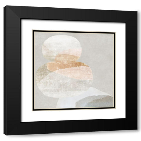 Pile Up I  Black Modern Wood Framed Art Print with Double Matting by PI Studio