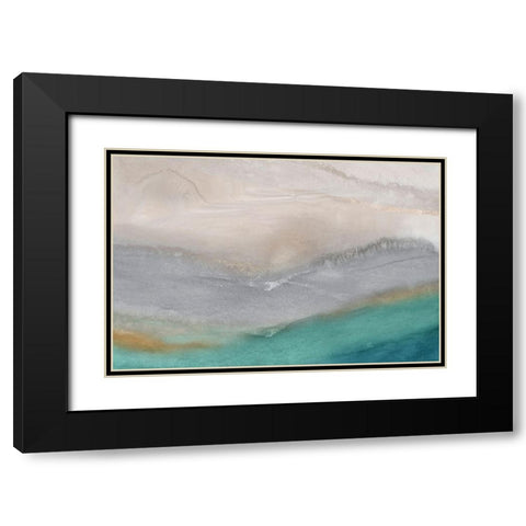 Ocean Drive  Black Modern Wood Framed Art Print with Double Matting by PI Studio