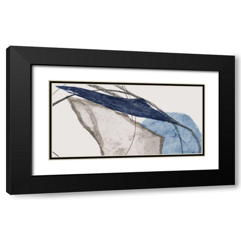 Flowing Togther  Black Modern Wood Framed Art Print with Double Matting by PI Studio