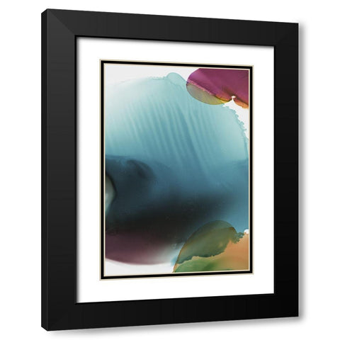 Rainbow Luster I  Black Modern Wood Framed Art Print with Double Matting by PI Studio