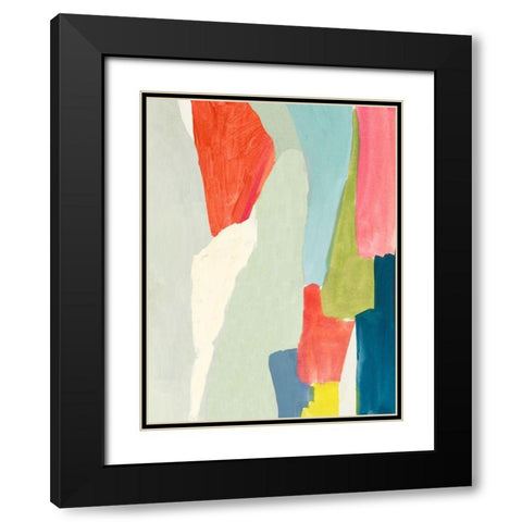 Colour Arch I  Black Modern Wood Framed Art Print with Double Matting by PI Studio