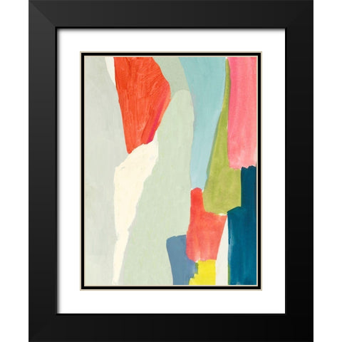Colour Arch I  Black Modern Wood Framed Art Print with Double Matting by PI Studio