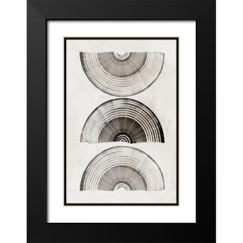 Sophisticatted Lines I  Black Modern Wood Framed Art Print with Double Matting by PI Studio