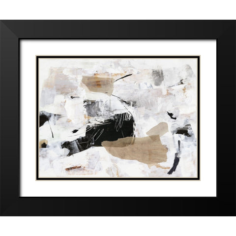 Sweet Whispers Black Modern Wood Framed Art Print with Double Matting by PI Studio