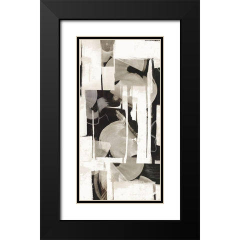Puzzle Pieces II  Black Modern Wood Framed Art Print with Double Matting by PI Studio